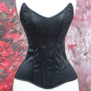 Women's XS Vintage Lace Bodice Strapless Overbust Corset Firm Tight Boned Shaping Tops for Wedding Stage Costume Waist <strong>Trainer</strong> - Product Image 4