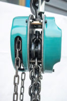 Palan à chaîne personnalisable en usine de gourde en acier tiré à la main bleu avec hauteur de levage personnalisée ODM/OEM