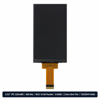 Módulo LCD TFT IPS de 3.52 Pulgadas, 320x480, MCU, Interfaz Paralela de 16 Bits, 480 Nits, Alto Brillo, Normalmente Negro, para Sistemas Integrados