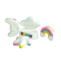 Bombes de bain effervescentes exclusives transfrontalières en forme de pont arc-en-ciel 180g, nettoyantes, hydratantes et régulatrices de sébum