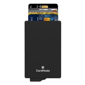 Aluminum <b>RFID</b> <b>blocking</b> card holder Minimalist credit card holder <b>wallet</b> Multi-function open closure <b>wallet</b> - Product Image 1