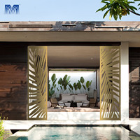 Diseño Personalizable, Protección de Privacidad para Jardín, Grabado Láser 3D, Resistente a la Humedad, Valla de Aluminio Perforada