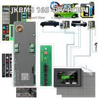 Inversor de Almacenamiento de Energía JKBMS 16S 48V, BMS 200A, Paquete de Baterías de Iones de Litio Lifepo4, Conexión Jikong PCBA JK-PB2A16S30P-V19 JK BMS