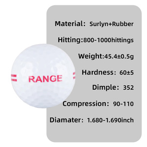 White Two Layers Surlyn <strong>Golf</strong> Practice <strong>Ball</strong> with Customizable Color and Logo Range <strong>Golf</strong> <strong>Ball</strong> - Product Image 3