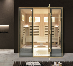 تخصيص 4-6 ساونا داخلية كندية غرفة ساونا حمراء ساونا تجارية - Product Image 1