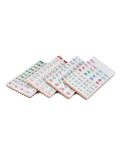 맞춤형 4중 고급 어린이 마작 타일 160개 진주빛 아크릴 내구성 친환경 세트 - Product Image 2