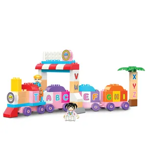 Mijn Eerste Alfabet Truck Abc Letters Leren Speelgoed Grote Blokken Fun Kids Educatief Bouwstenen Speelgoed Trein Voor Peuters Game