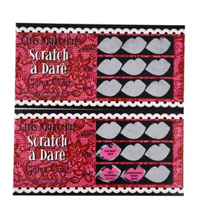 Truth or Dare Game Single Party Dare Cards gratta e vinci ragazze Night Out Scratch Off Activity Funny osi Cards