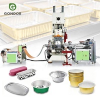 Machine automatique simple et économique pour la fabrication de barquettes en aluminium, moules alimentaires, nouvelles boîtes à repas rapides, fabriquées en Chine