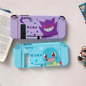 Hoge Kwaliteit Voor Nintendo Switch Console Tpu Cover Cartoon Poke Squirtle Beschermhoes Joy-Con Duim Grepen Voor Ns Custom