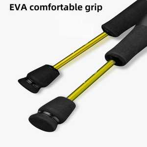 Canne à pêche en fibre de carbone ultra-douce pour spinning/baitcasting, légère, micro-pêche (truite, basse, ruisseau) avec poignée en EVA - Product Image 2