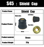 Kit de consommables pour machine de découpe plasma Kenfeng S45, 10 pièces/boîte, technologie pulsée, capuchon de protection de soudage, capuchon de retenue, garantie 1 an