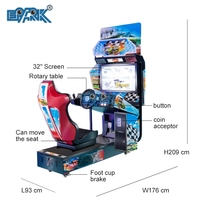 EPARK Machine d'Arcade Électronique Adulte Outrun Simulateur de Voiture de Course 3D Garantie 1 An