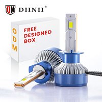 DIINII Y2-H1 Ampoules de phares LED H1 pour voiture, 140W, en aluminium, 20000LM, 6000K-6500K, compatibilité universelle pour Jazz