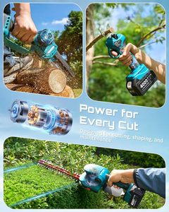 Sécateur Électrique Industriel 4-en-1 Sans Fil, <span class=keywords><strong>Taille</strong></span>-<span class=keywords><strong>Haie</strong></span>, Cisaille de Jardinage, Lame de 12 pouces, Pour Droitiers, 2 Batteries Rechargeables - Product Image 3