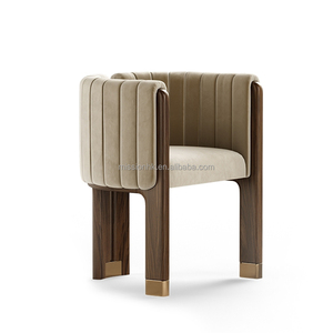 Ý Thuyền Trưởng cổ điển cup hình dạng trong nhà giải trí phong cách tay vịn kim loại khung phòng khách ghế - Product Image 1