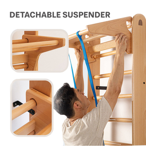 Xiair-escalera de madera plegable para niños pequeños, marco de escalada para pared, juguete de ejercicio Montessori - Product Image 2