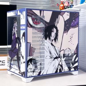 MicroATX/Desktop Gaming PC Towers Nuevo diseño Metal <span class=keywords><strong>Hokage</strong></span> Ninja Figura Vidrio templado Mid Tower Computer Case para PC Anime Stock - Product Image 2