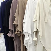Ensemble Abaya et Hijab Plissé Multicolore 2026 pour Femme – Tenue Islamique Décontractée à Coupe Fluide