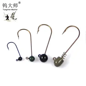 Football Jigs Bass Fishing Jig And Sinker Tungsten Weedless Football Jig Lure Jigheads