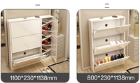 Armoire à chaussures en bois simple et minimaliste de haute qualité avec seau basculant prix de gros pour la maison et le salon scolaire