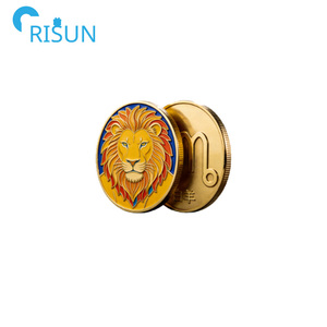 Monete Commemorative dei Dodici Segni Zodiacali all'Ingrosso, Monete Personalizzate con Logo 3D di Animali, Vergine, Leone, Toro, Ariete, <span class=keywords><strong>Capricorno</strong></span> - Product Image 6