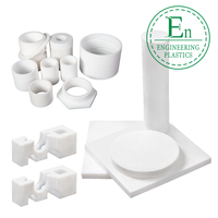Prix d'usine Tiges en plastique PVDF Plaque de tôle en PTFE à faible perméabilité Traitement de moulage personnalisé Fabricant de pièces en plastique PTFE
