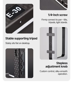 3600mAh cầm tay Selfie RGB LED vòng ánh sáng điện thoại thông minh video giàn ổn định để chụp với điều khiển từ xa không dây - Product Image 3