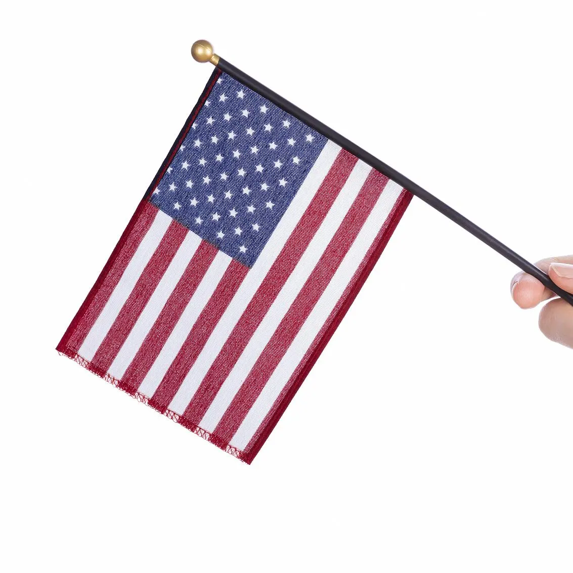 Ensemble de drapeaux à main polyvalent, drapeaux à main de taille personnalisée avec mâts robustes pour toutes les occasions