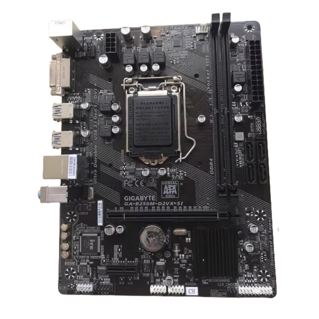 Wholesale GIGABYTE B250M-D2VX SI Original Motherboard LGA1151 PC Intel GA-B250 6th/7th Gen I7/I5/I3 DDR4 SATA for PC