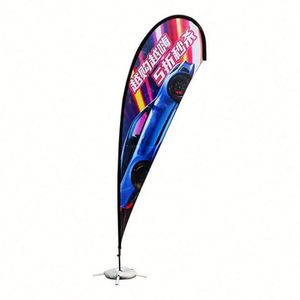 Factory Wholesale Single Sided Outdoor Digital Printing Advertising Custom Flying Teardrop <b>Flags</b> - Product Image 2