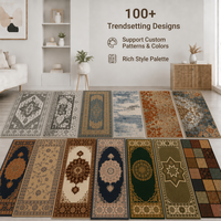 Tapis de salon moderne imprimé sur mesure en velours cristal antidérapant à illusion d'optique 3D Vortex, prix d'usine