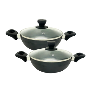 Batterie de cuisine antiadhésive en aluminium de haute qualité au design personnalisé écologique ustensiles de cuisine antiadhésifs poêle colorée du Bangladesh - Product Image 2