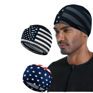 Gorro de Lana Negro con Logotipo Personalizado al por Mayor, Unisex, Ajustable, Elástico, Transpirable, para Viajes al Aire Libre, para las Cuatro Estaciones, de Poliéster - Product Image 1