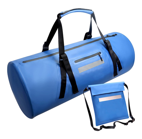 40L Custom Logo Waterproof Duffel Round Duffle Gym Dry Bag for Travelling, Camping, Hiking, Boating, Trekking