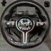 Volant en fibre de carbone pour BMW M3 M5 F20 F10 F36 F32 F40 F15 F01 F07 F82 F30 E71 E90 E91, volant sport amélioré pour voiture de sport