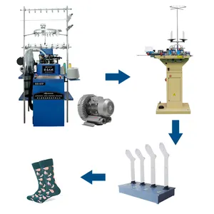 Wholesale High-Efficiency Fully Computerized Jacquard Sock Knitting Machine Production Line Hosiery Machine