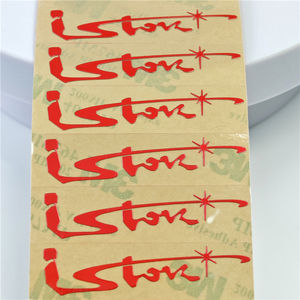 สติกเกอร์โลหะ 3 มิติ คุณภาพสูง BONI <span class=keywords><strong>สี</strong></span><span class=keywords><strong>แดง</strong></span>ขาว ป้องกันน้ำ พิมพ์โลโก้ตามสั่ง ป้ายโลหะนูน สติกเกอร์ติดแบบถ่ายโอน - Product Image 1