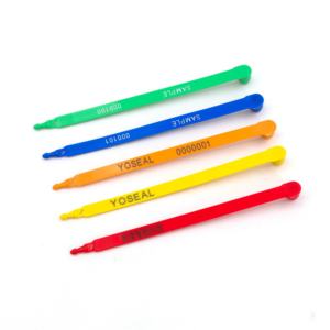 A-001 Asialockseal Segel Plastik PP+PE Warna Kustom untuk Pintu Kontainer Truk Trailer Kunci Kekuatan 270N Panjang Segel 188mm - Product Image 2