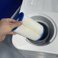 Filtre à eau carré 20 microns pour bain froid, douche extérieure et récupération en baignoire – Lot de 6 – Idéal pour tous les types de bains froids