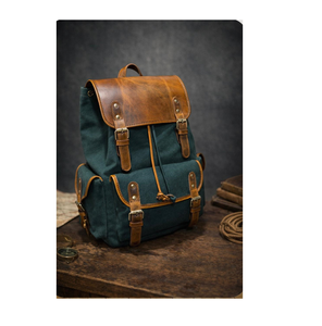 Sacs à dos en cuir et toile de haute qualité, élégants et faits à la main, pour hommes et femmes, pour le travail, les voyages et les activités de plein air - Product Image 4