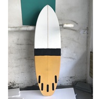 Planches de surf EPS personnalisées en gros, haute performance, résine époxy, motifs teintés, forme de poisson rétro, systèmes à deux ailerons, unisexe