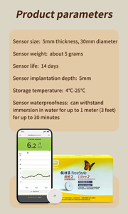 เซ็นเซอร์ <span class=keywords><strong>CGM</strong></span> ราคาประหยัด ใช้งานร่วมกับ Abbott Libre1 ได้ ระบบตรวจสอบต่อเนื่อง 24 ชั่วโมง เชื่อมต่อบลูทูธ ซัพพลายเออร์ขายส่ง - Product Image 4