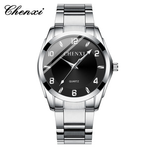 CHENXI 021A Montre à quartz unisexe, tendance, en acier inoxydable, pour couple, vente chaude transfrontalière - Product Image 1