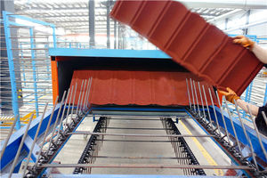 Máquina para Fabricar Tejas, Lámina para Techos, Metal Recubierto, Acero Recubierto de Piedra <span class=keywords><strong>Decra</strong></span>, Máquina Formadora de Tejas Personalizada, 5000-7000 Piezas/día - Product Image 3