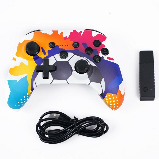 HYT Cheap Wireless 2.4GHz XB Model Controller One/Series Game Wheel Steering Vibration Motor Turbo Button Six-axis Gyroscope ABS
