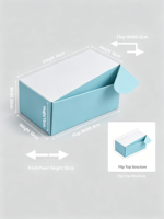 Boîte d'expédition pliable personnalisée en papier d'art avec lamination mate et découpe sur mesure pour l'emballage de jouets électroniques, cosmétiques, bijoux et cadeaux de détail