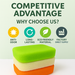 Mật độ cao lưới bông làm sạch miếng bọt biển-Bền đa mục đích chà pad cho nhà bếp, phòng tắm, Dishwashing & bề mặt lau - Product Image 6