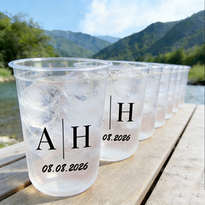 Gobelets en plastique en forme de U en gros, 12 oz, 16 oz, 20 oz, gobelets en plastique transparents jetables personnalisés, recyclables, gobelets à fond rond pour thé au lait - Product Image 1