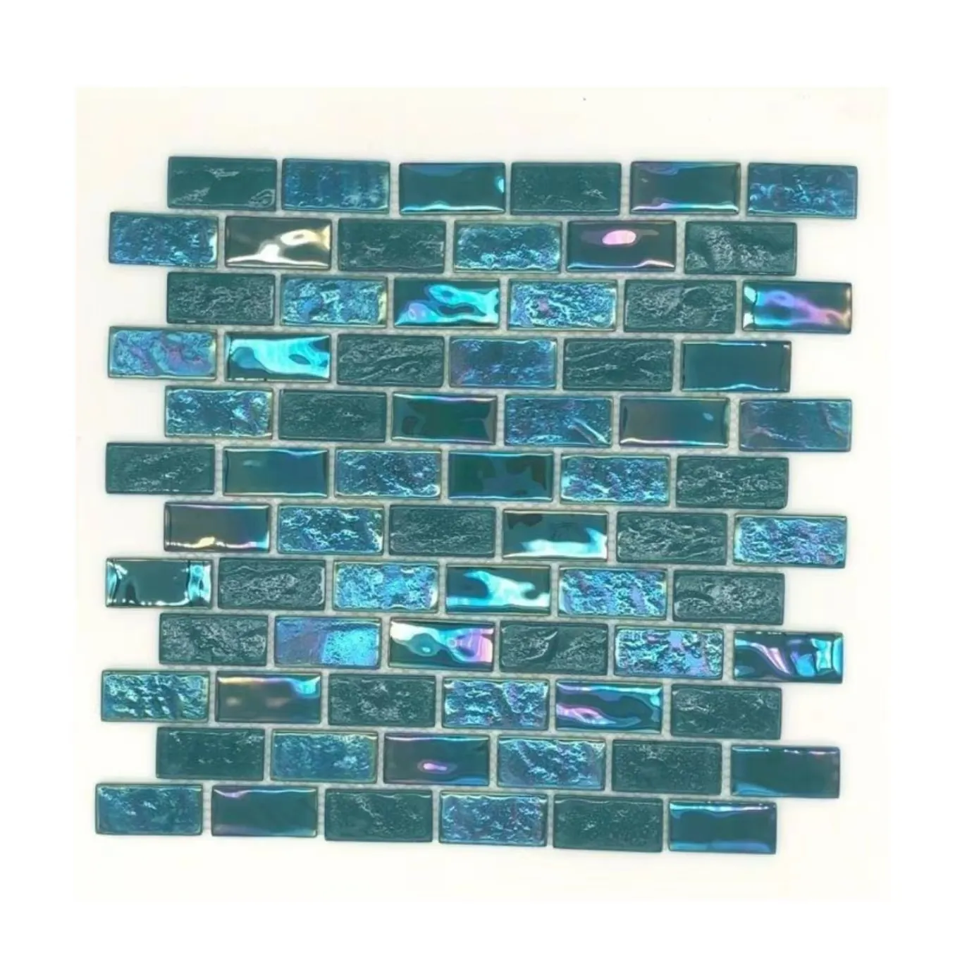 Foshan JBN 4mm sıcak satış yanardöner cam mozaik yüzme havuzu için parlak yüzey güçlü Net parlak renk yüksek kalite